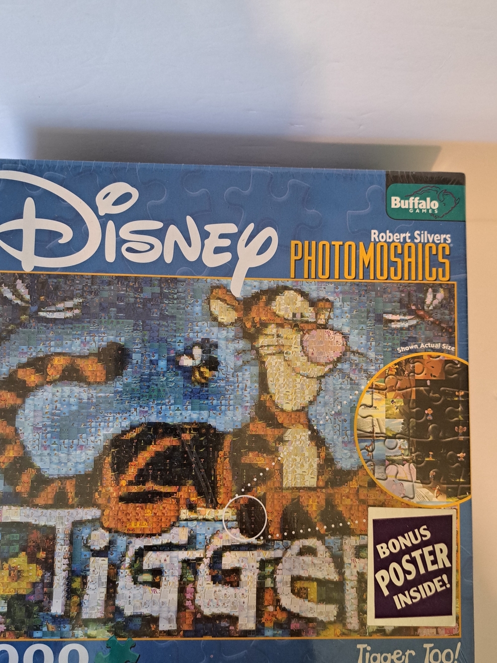 Disney Photomosaics Tigger Puzzle 1000 Pcs. Blue/Orange Brand New